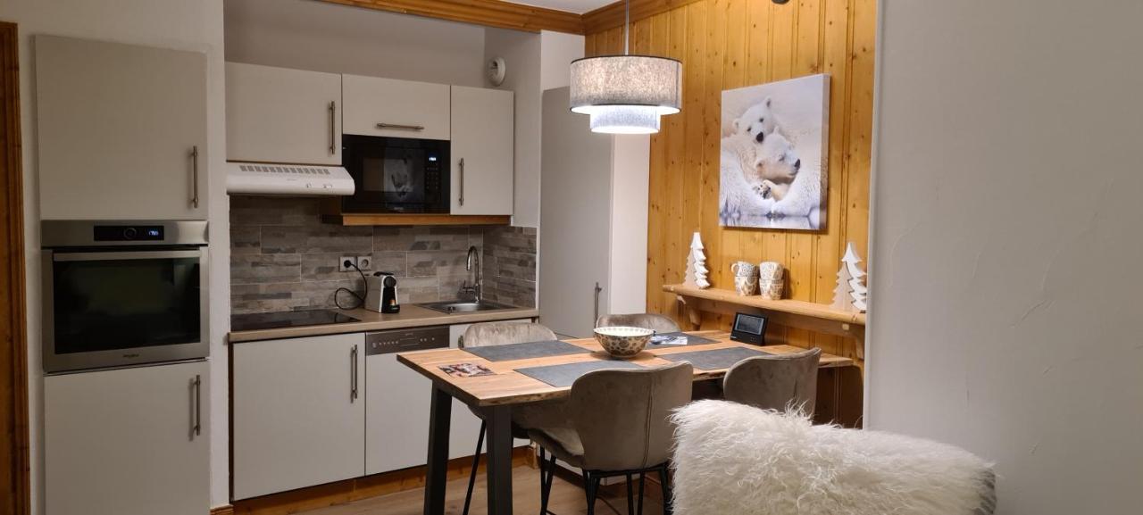Arc 1950 Appartement De Standing Refuge Du Montagnard, Vue Incroyable Sur Le Montblanc, Skis Aux Pieds Acces Spa Et Piscine Les Arcs  Bagian luar foto