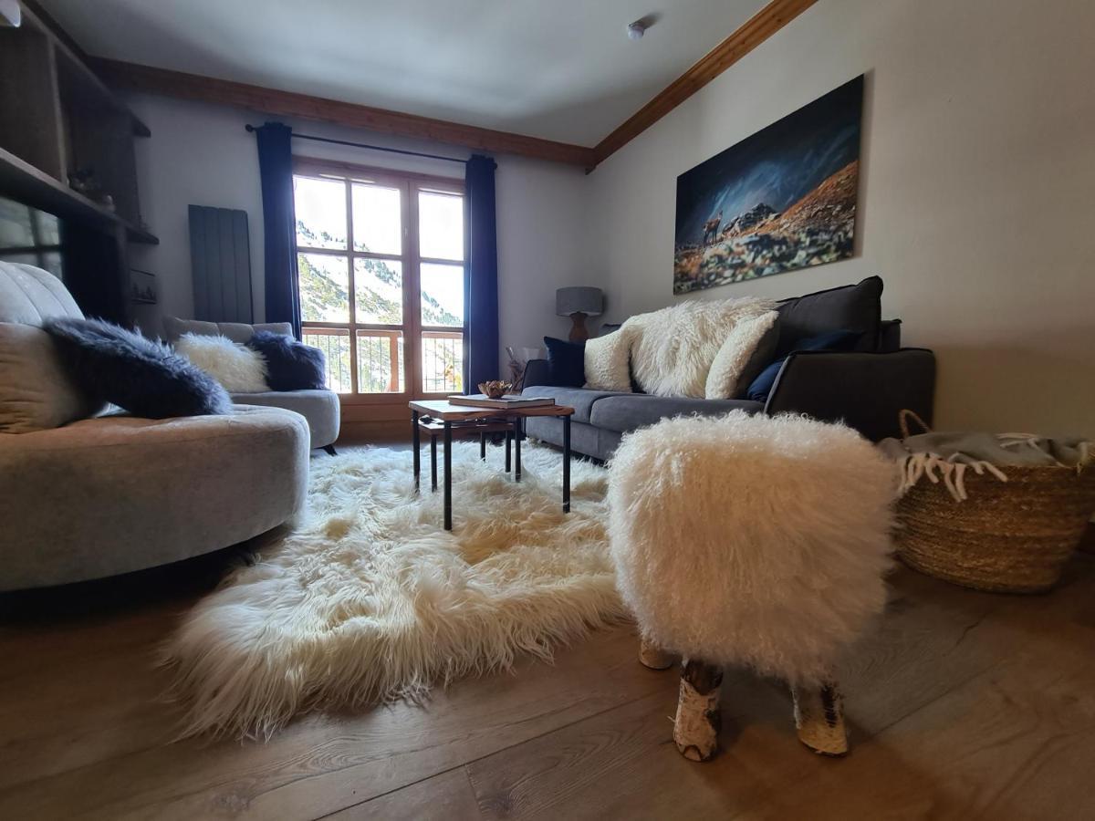 Arc 1950 Appartement De Standing Refuge Du Montagnard, Vue Incroyable Sur Le Montblanc, Skis Aux Pieds Acces Spa Et Piscine Les Arcs  Bagian luar foto