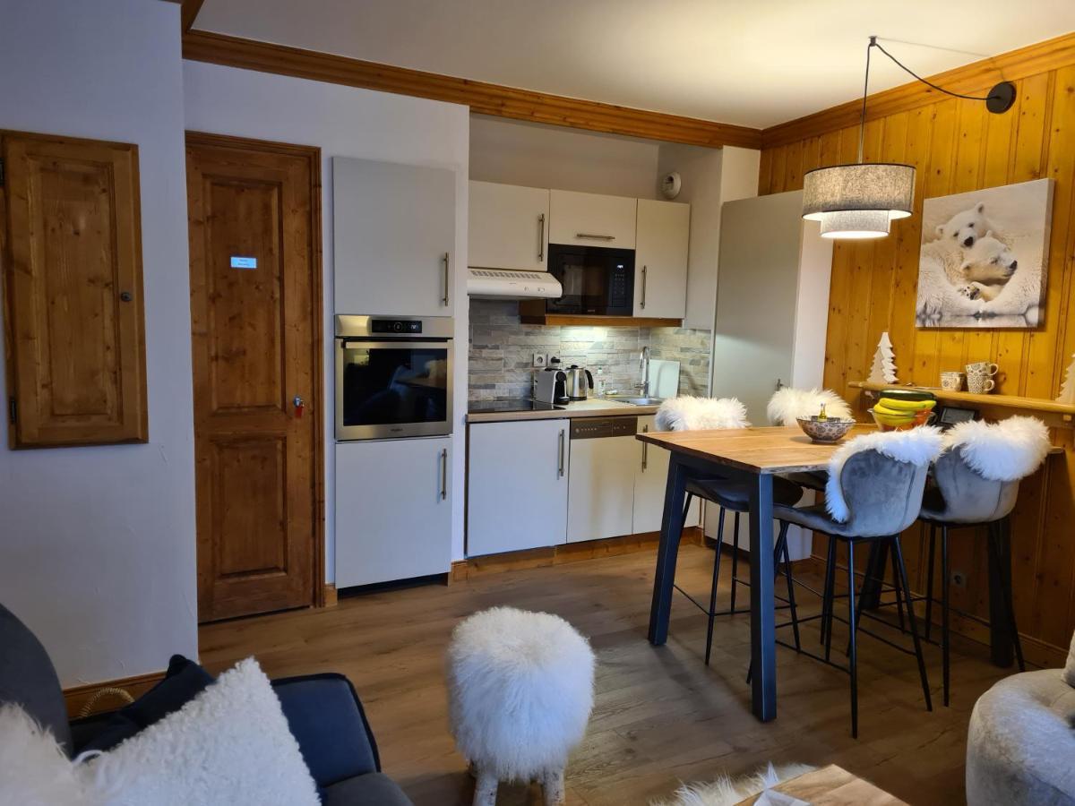Arc 1950 Appartement De Standing Refuge Du Montagnard, Vue Incroyable Sur Le Montblanc, Skis Aux Pieds Acces Spa Et Piscine Les Arcs  Bagian luar foto