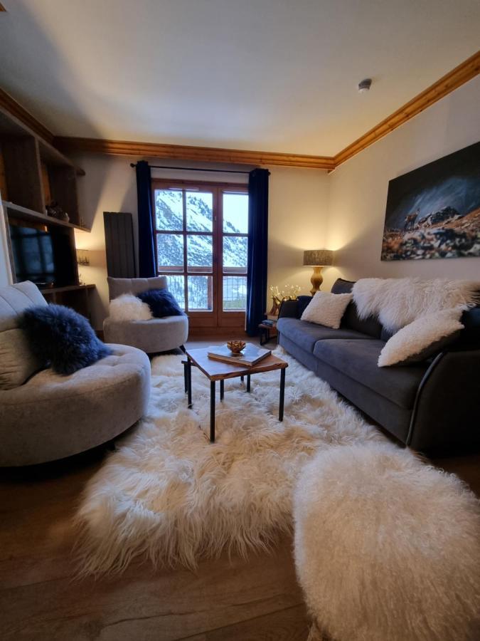 Arc 1950 Appartement De Standing Refuge Du Montagnard, Vue Incroyable Sur Le Montblanc, Skis Aux Pieds Acces Spa Et Piscine Les Arcs  Bagian luar foto