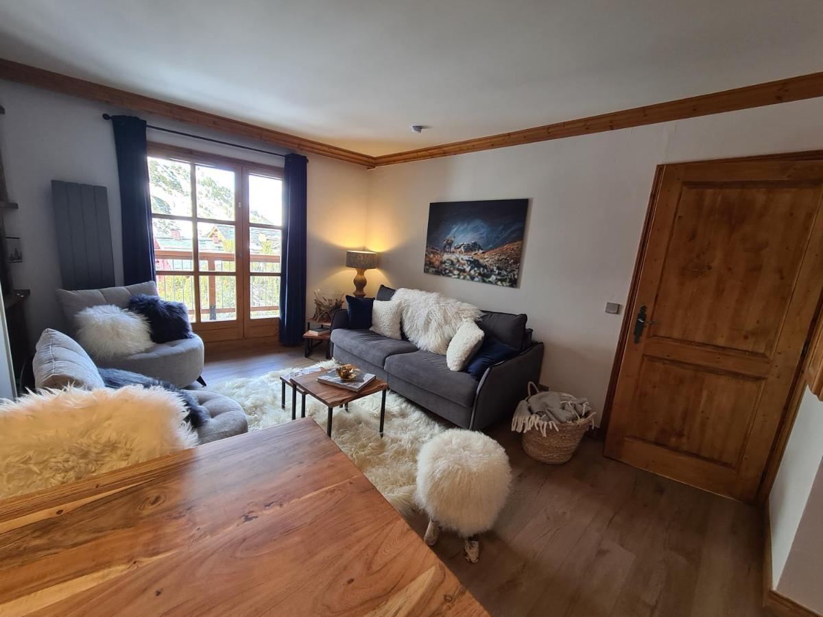Arc 1950 Appartement De Standing Refuge Du Montagnard, Vue Incroyable Sur Le Montblanc, Skis Aux Pieds Acces Spa Et Piscine Les Arcs  Bagian luar foto